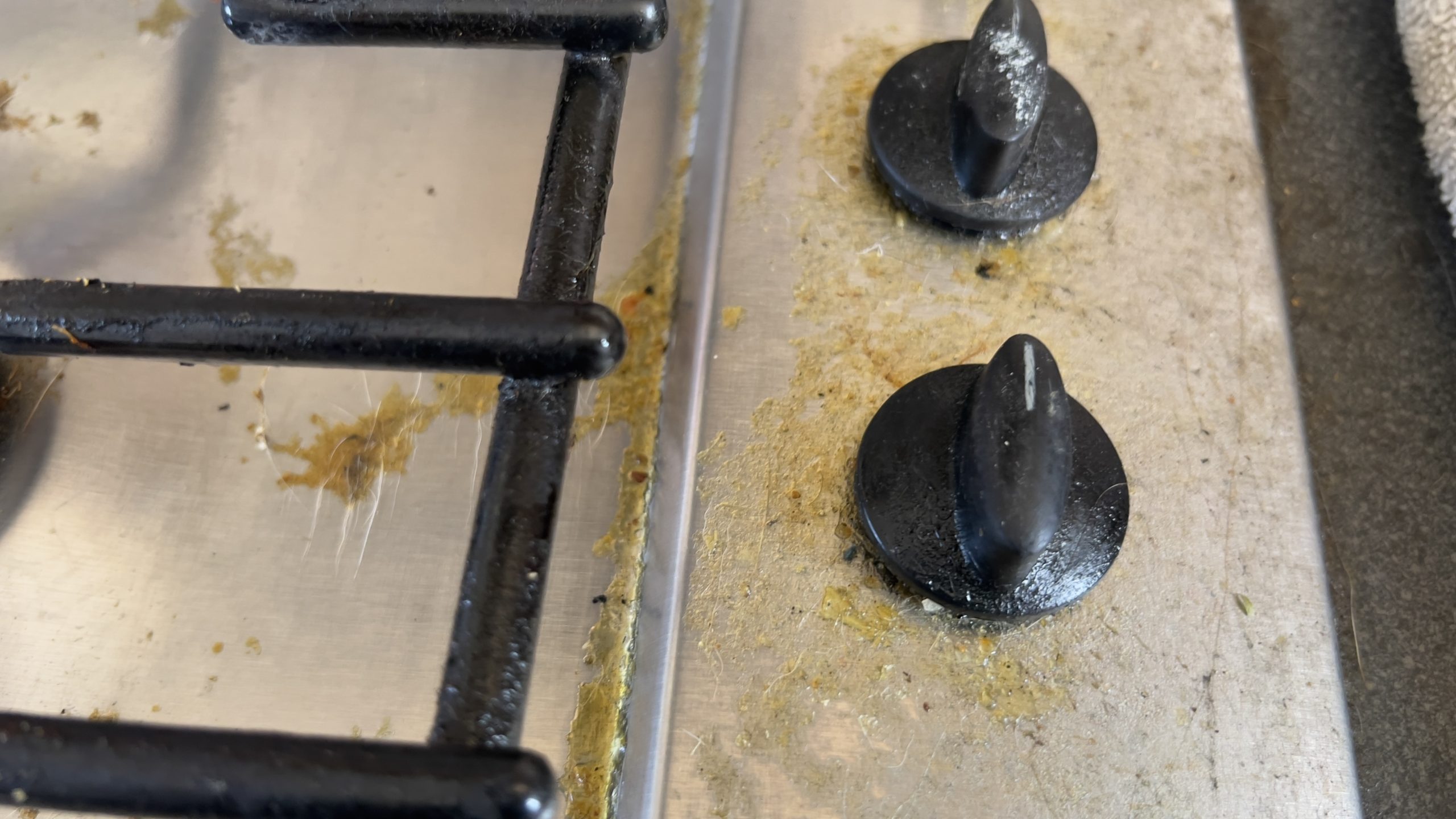 thick grease on gas hob knobs thick grease on gas hob knobs